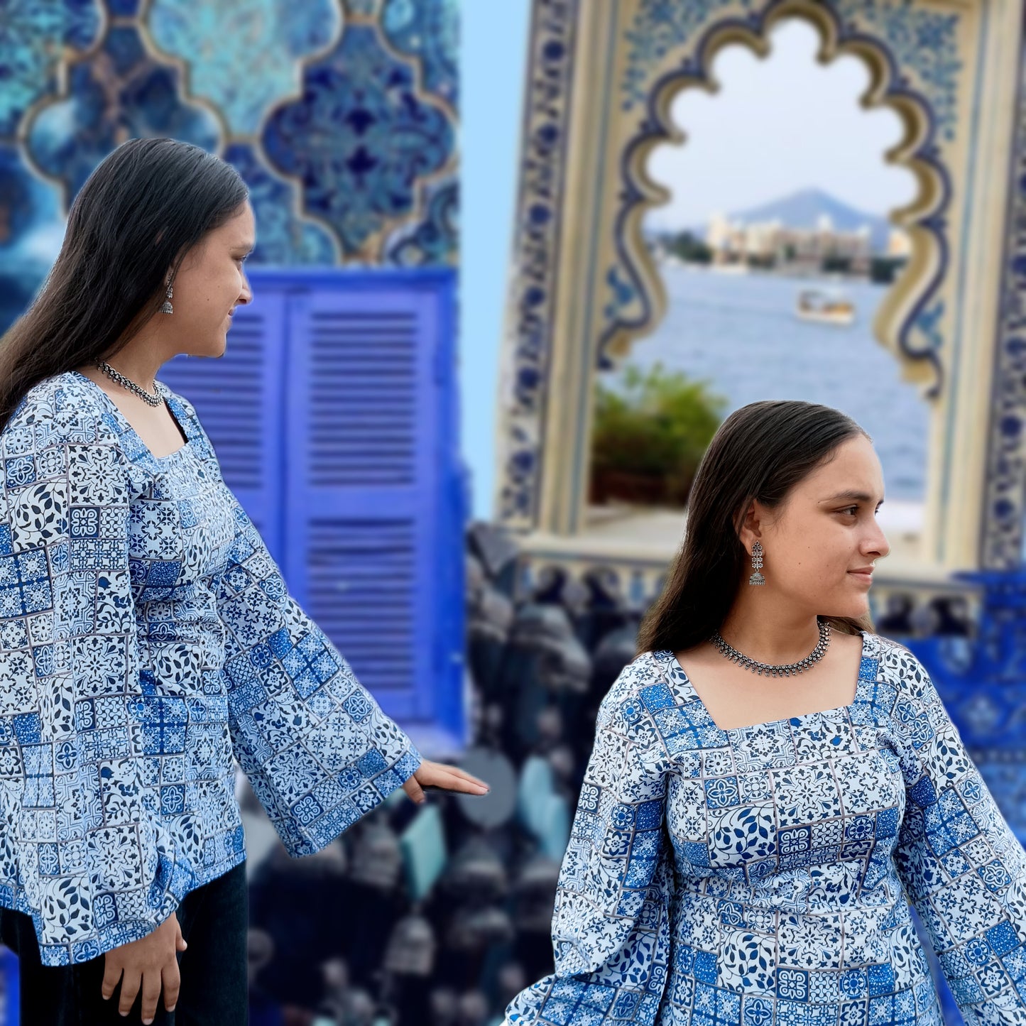 Islamic print Short Kurti