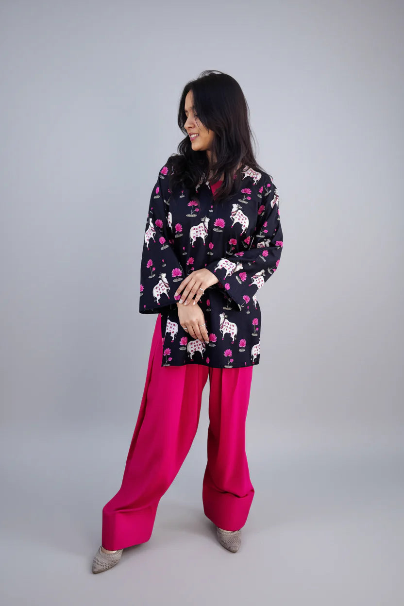 Pichwai Art Farsi Salwar Set for Women - KALAN Sewingstop