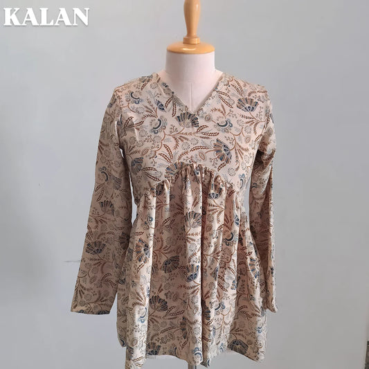 Floral Flared Cotton Short Kurti – Fresh & Feminine