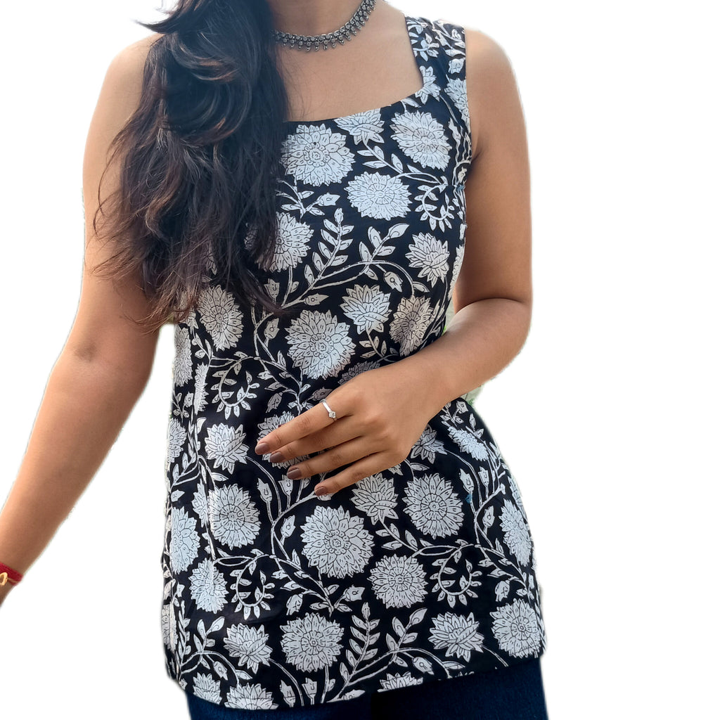 Backless Black Kurti for Women – Bold Ethnic Fusion Wear