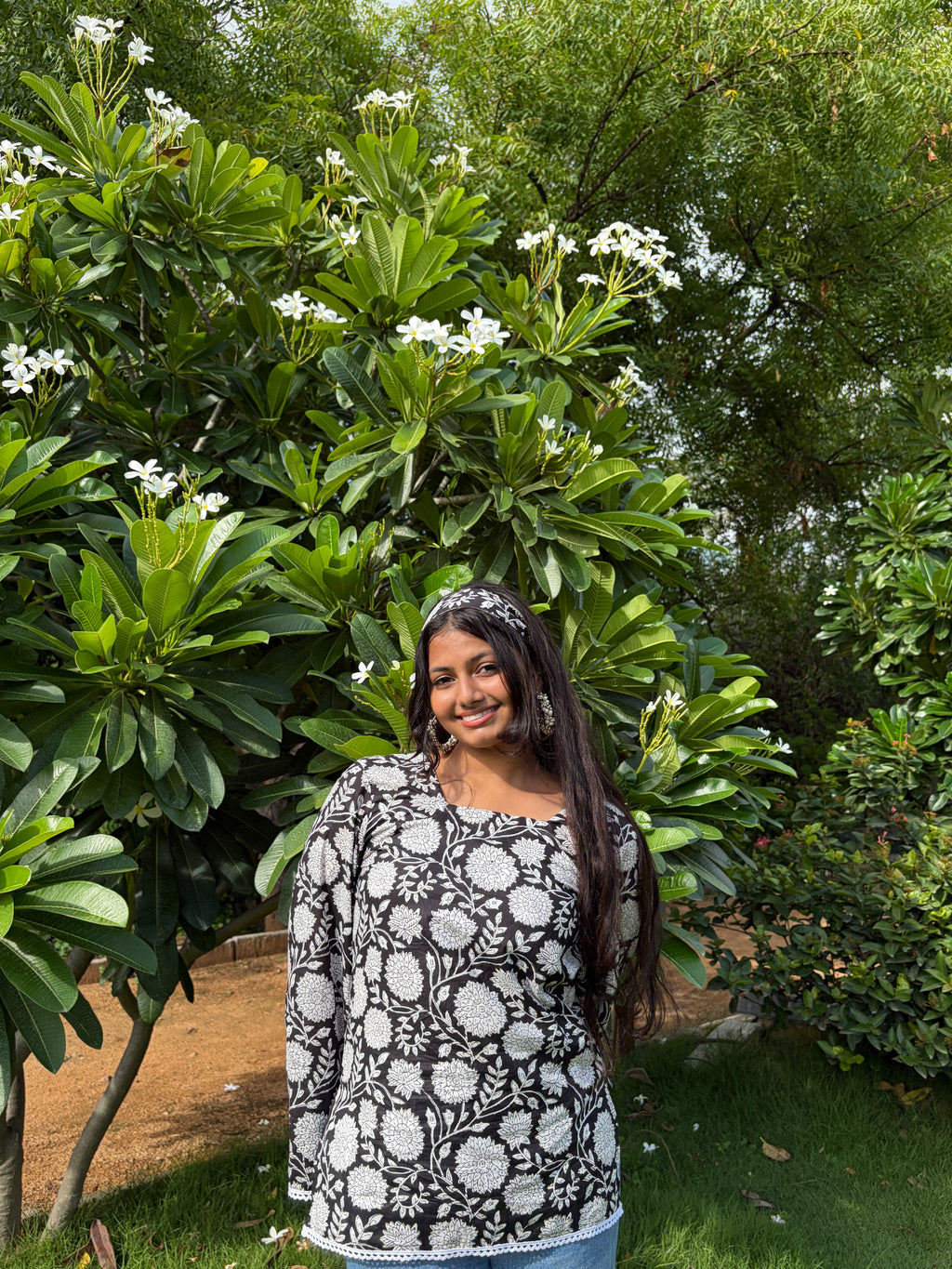 Floral Short Kurti for Women – Nature Inspired Ethnic Wear