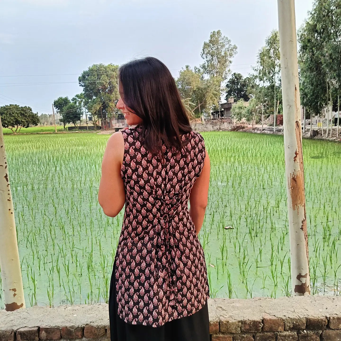 Balloon pant with corset back kurti set – Cotton Ethnic Wear for Women