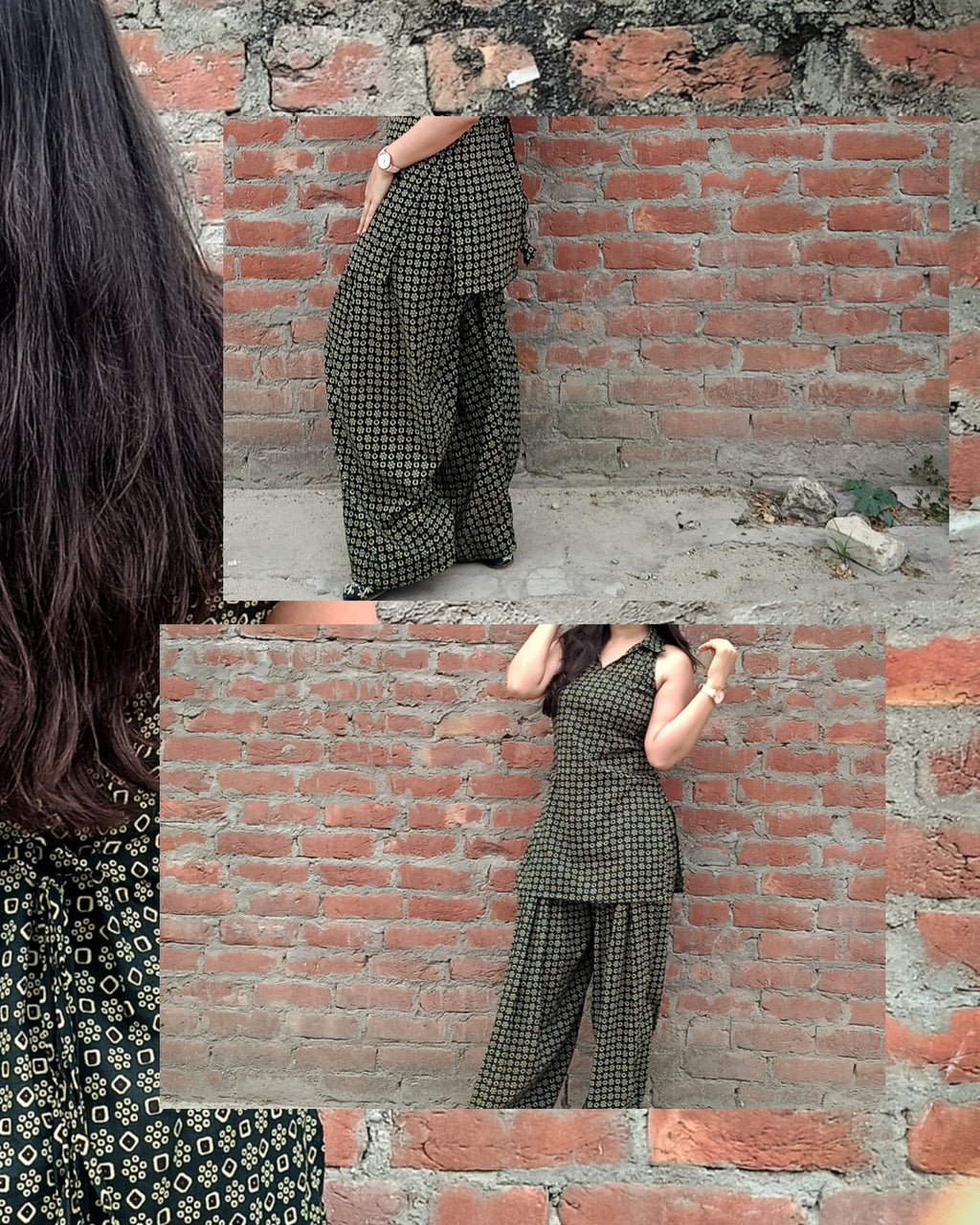 Halter neck kurti with farsi salwar– Cotton Ethnic Wear for Women