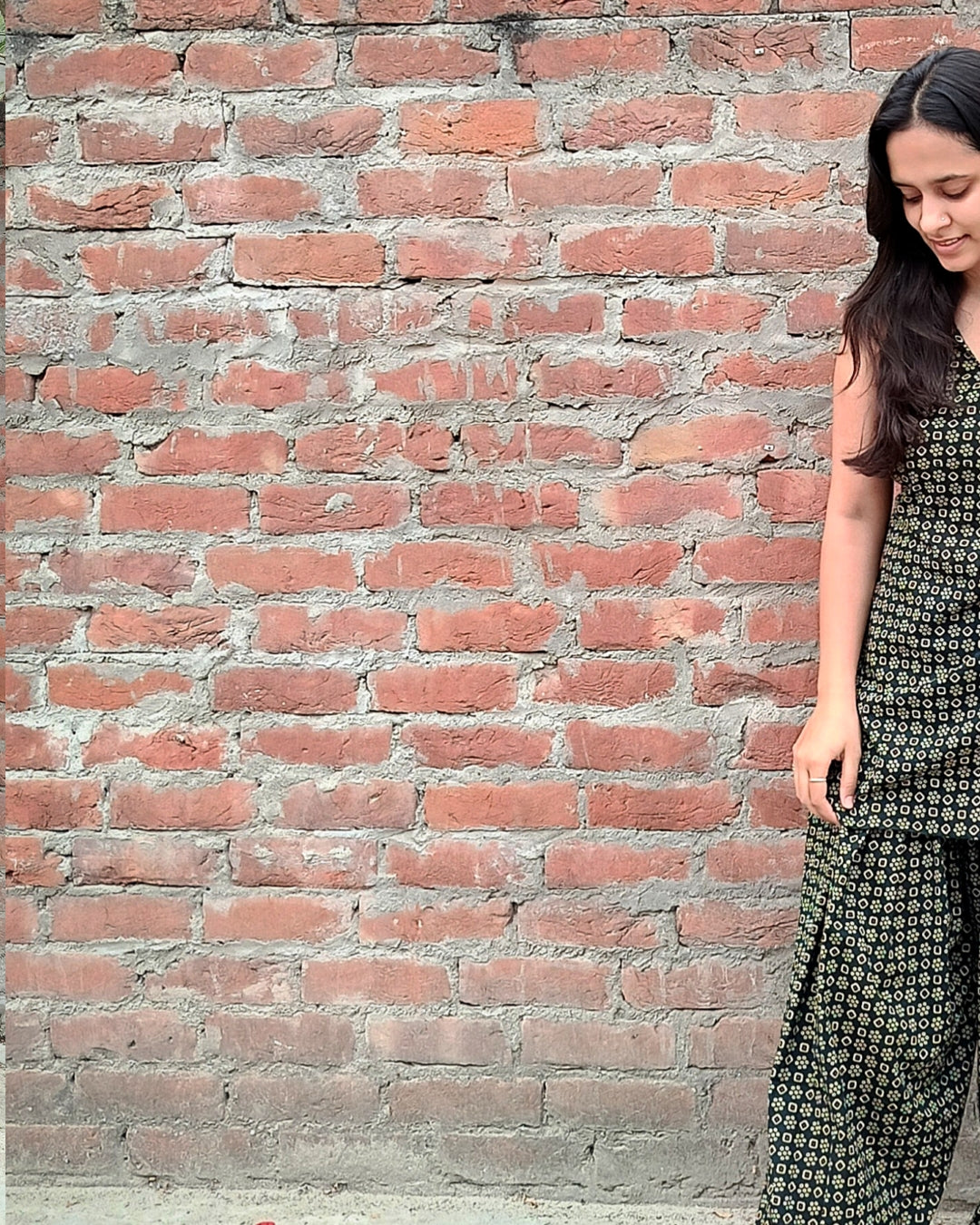 Halter neck kurti with farsi salwar– Cotton Ethnic Wear for Women